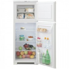 Узкий двухкамерный холодильник с верхней морозильной камерой Бирюса 122