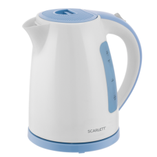 Электрический чайник Scarlett SC-EK18P60 бело-голубой