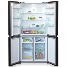 Многокамерный холодильник с черными стеклянными дверьми Бирюса CD 466 BG