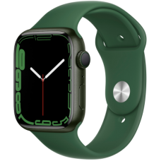 Apple Watch Series 7 GPS, 45mm Green Aluminium Case with Clover Sport Band