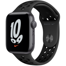 Apple Watch Nike SE GPS, 44mm Space Grey Aluminium Case with Anthracite/Black Nike Sport Band