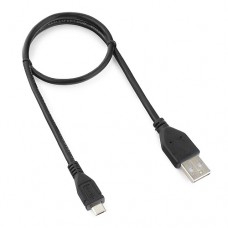 Кабель Cablexpert USB 2.0 Pro CCP-mUSB2-AMBM-0.5M, USB-MicroUSB, 0.5м, экран, черный, пакет