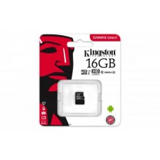 Карта памяти MicroSD 16GB Class 10 U1 Kingston SDCS/16GBSP