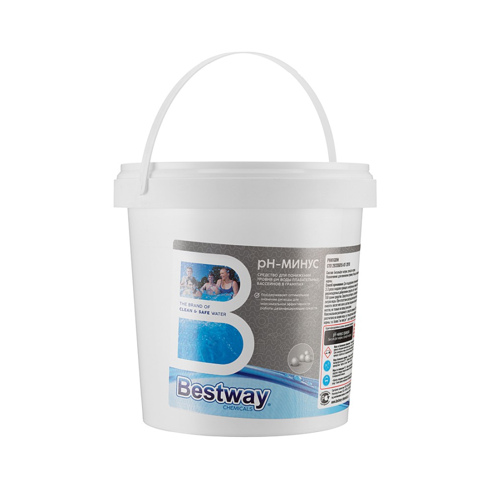 Химия для бассейна Bestway Chemicals pH-минус гранулы 1кг. B1909218