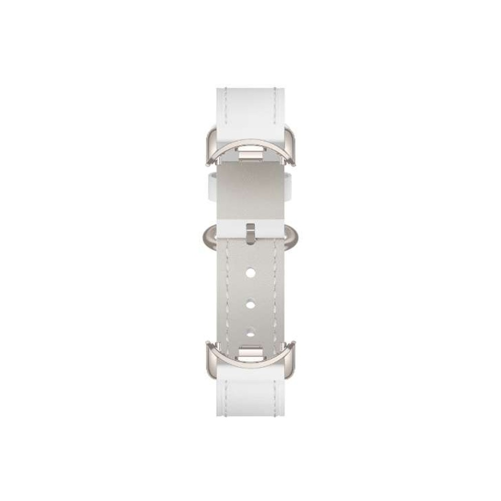 Сменный кожаный браслет для Xiaomi Smart Band 9 Ceramic White