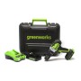 Дрель-шуруповерт аккумуляторная Greenworks 3704107UA, 24V, c 1хАКБ 2 Ач и ЗУ в кейсе
