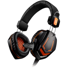 CANYON Gaming headset 3.5mm jack with microphone and volume control, cable 2M, Black, 0.35kg