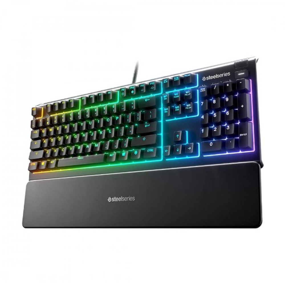 Клавиатура игровая Steelseries Apex 3 US 64795 черный