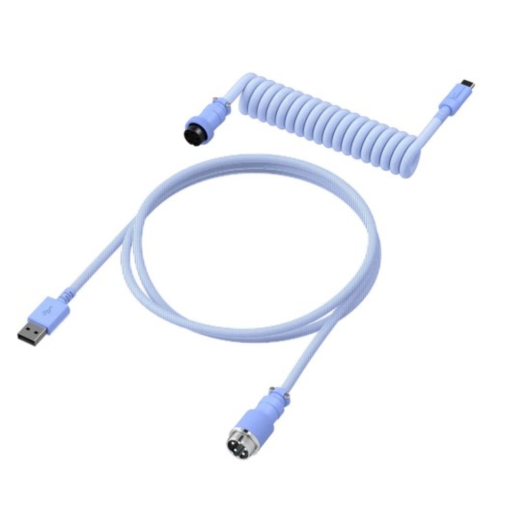 Кабель для механической клавиатуры HyperX USB-C Coiled 6J682AA светло-фиолетовый Кабель для механической клавиатуры HyperX USB-C Coiled 6J682AA светло-фиолетовый
