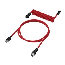 Кабель для механической клавиатуры HyperX USB-C Coiled 6J677AA красно-черный Кабель для механической клавиатуры HyperX USB-C Coiled 6J677AA красно-черный