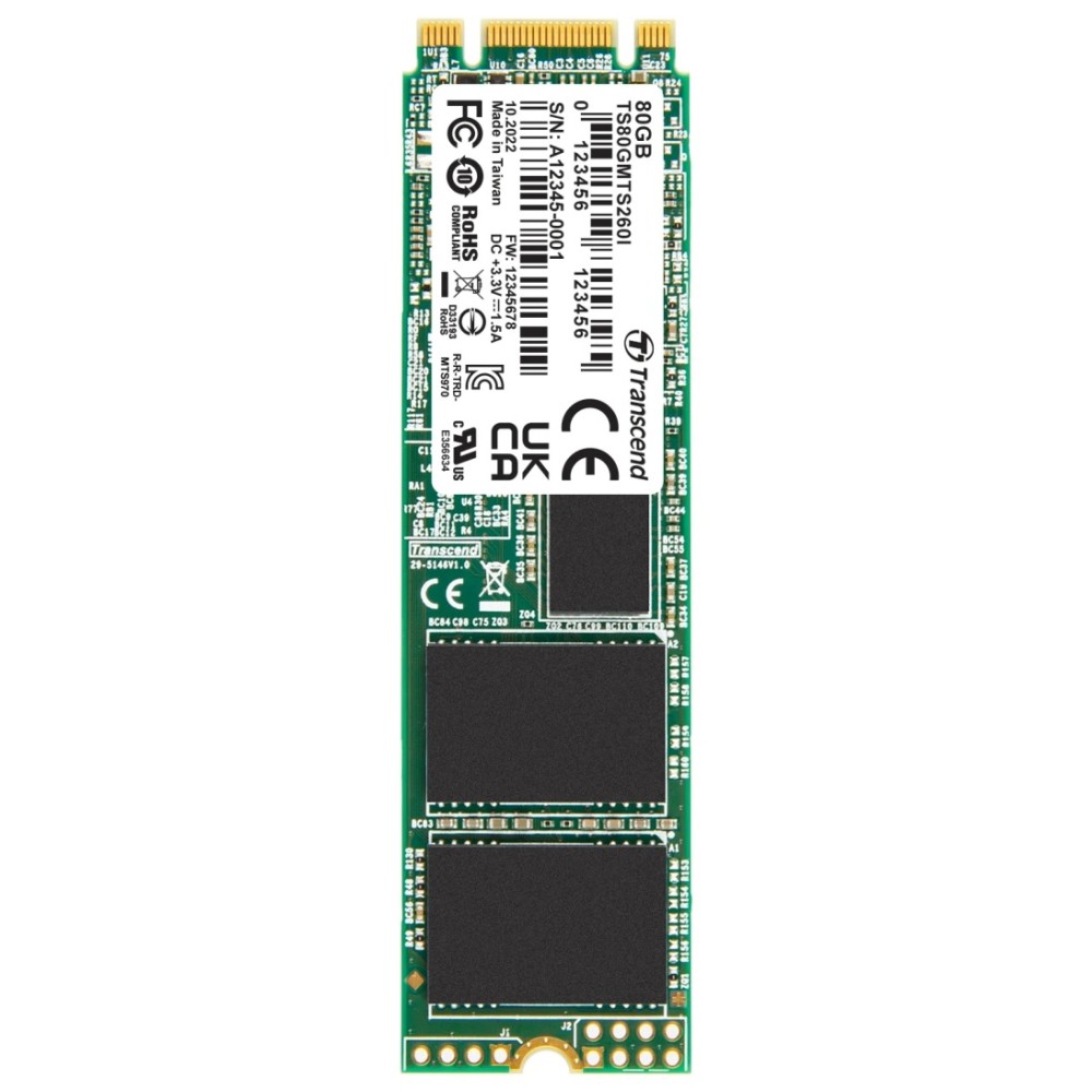 Жесткий диск SSD 80GB Transcend TS80GMTS260I M2