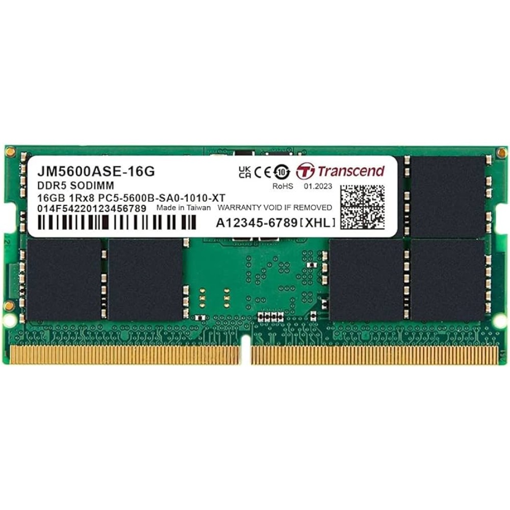 Память оперативная DDR5 Notebook Transcend JM5600ASE-16G Память оперативная DDR5 Notebook Transcend JM5600ASE-16G