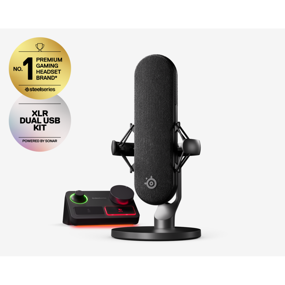 Настольный микрофон Steelseries Alias Pro 61597 черный Настольный микрофон Steelseries Alias Pro 61597 черный