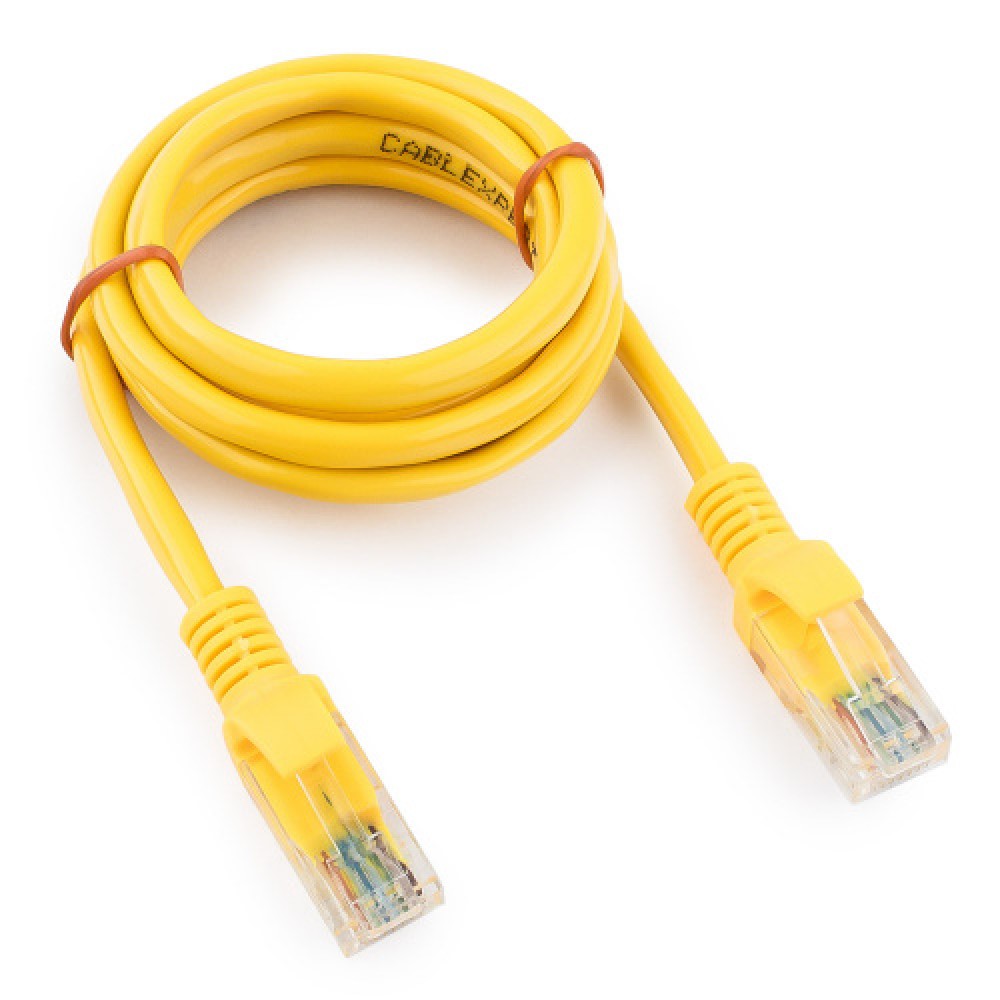 Патч-корд UTP Cablexpert, кат. 5e, 1м, жёлтый