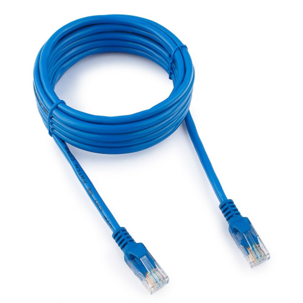 Патч-корд UTP Cablexpert, кат. 5e, 3м, синий