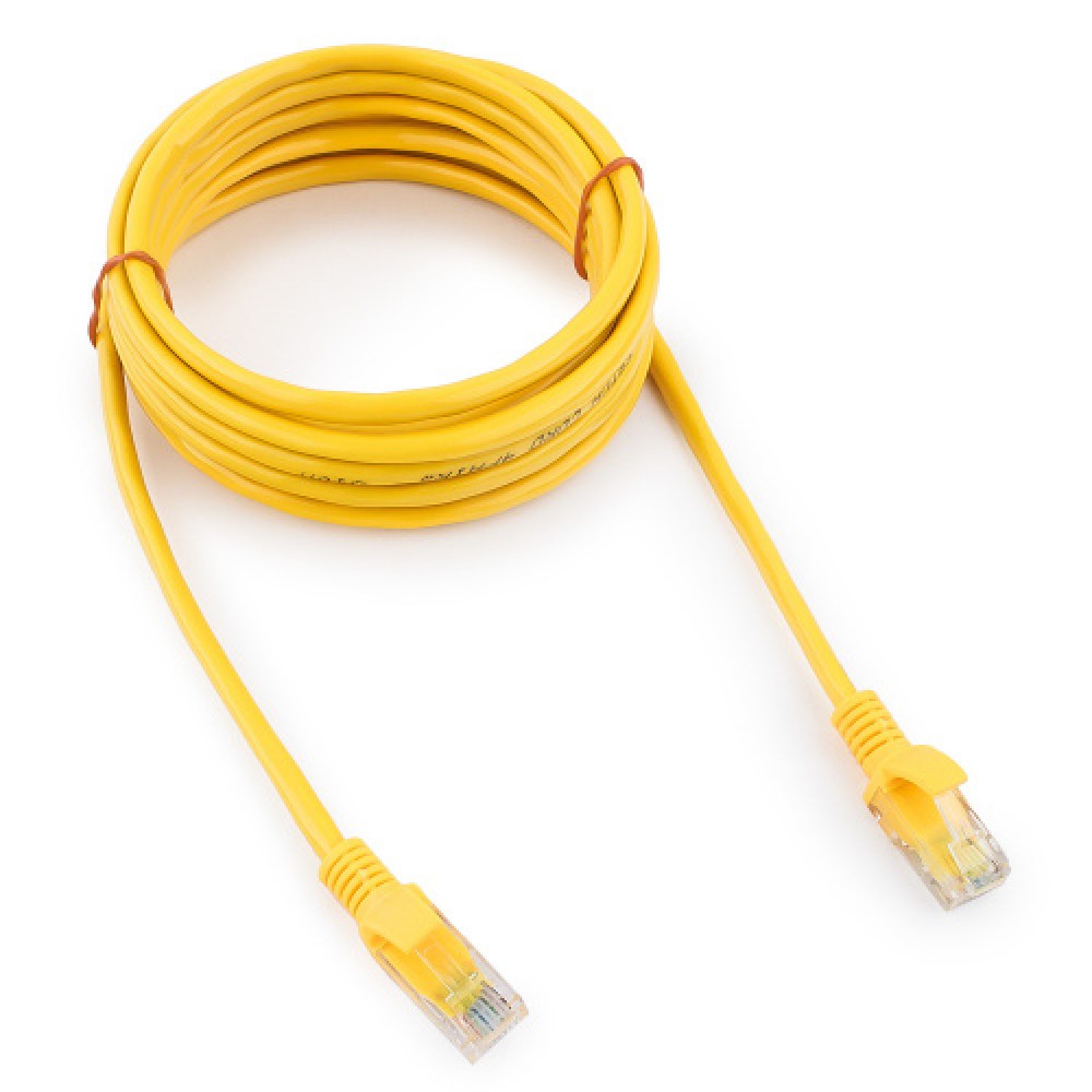 Патч-корд UTP Cablexpert, кат. 5e, 3м, жёлтый