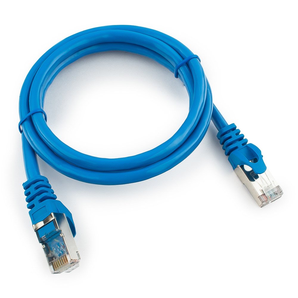 Патч-корд FTP Cablexpert, кат. 6, 1м, синий Патч-корд FTP Cablexpert, кат. 6, 1м, синий
