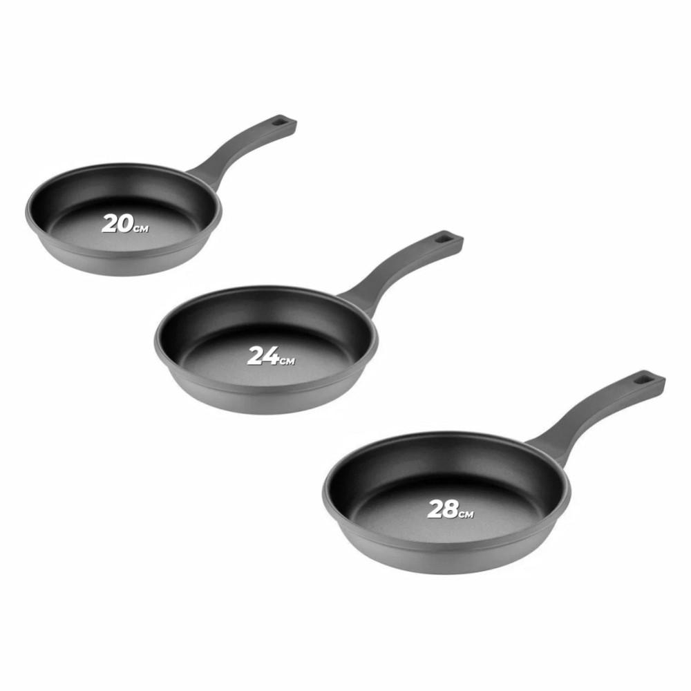 Набор сковородок Bergner Retro 20, 24, 28 см Набор сковородок Bergner Retro 20, 24, 28 см