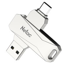USB Флеш 32GB 3.0 Netac U782C OTG NT03U782C-032G-30PN серебристый