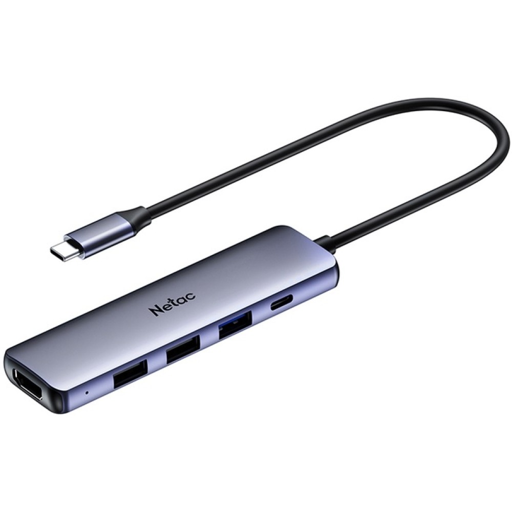 Разветвитель Netac WF13 HUB серый Разветвитель Netac WF13 HUB серый