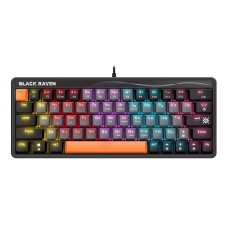 Клавиатура игровая механическая Defender Black Raven GK-417 RU,Rainbow,63кн серый Клавиатура игровая механическая Defender Black Raven GK-417 RU,Rainbow,63кн серый