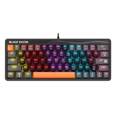 Клавиатура игровая механическая Defender Black Raven GK-417 RU,Rainbow,63кн черный Клавиатура игровая механическая Defender Black Raven GK-417 RU,Rainbow,63кн черный