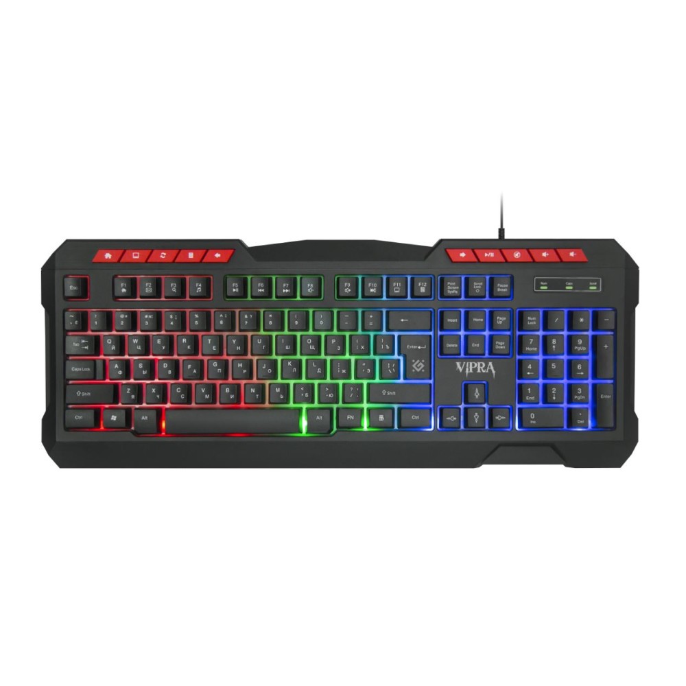 Клавиатура игровая Defender Vipra GK-586 RU черный Клавиатура игровая Defender Vipra GK-586 RU черный