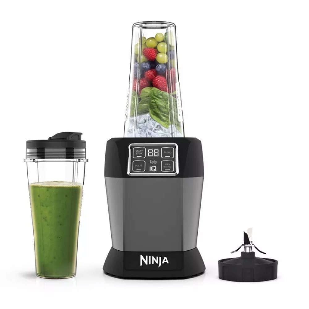 Фитнес-Блендер Ninja BN495 черный/серый Фитнес-Блендер Ninja BN495 черный/серый