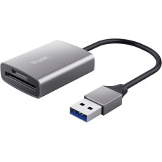 Картридер Trust FAST 24135 USB 3.2 серый