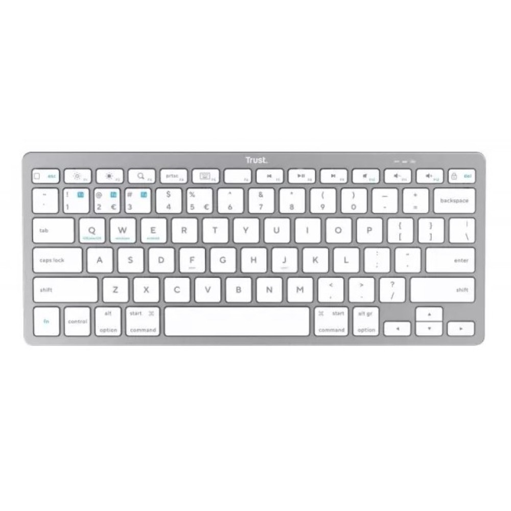 Клавиатура беспроводная Trust BASICS 24651 серый Клавиатура беспроводная Trust BASICS 24651 серый