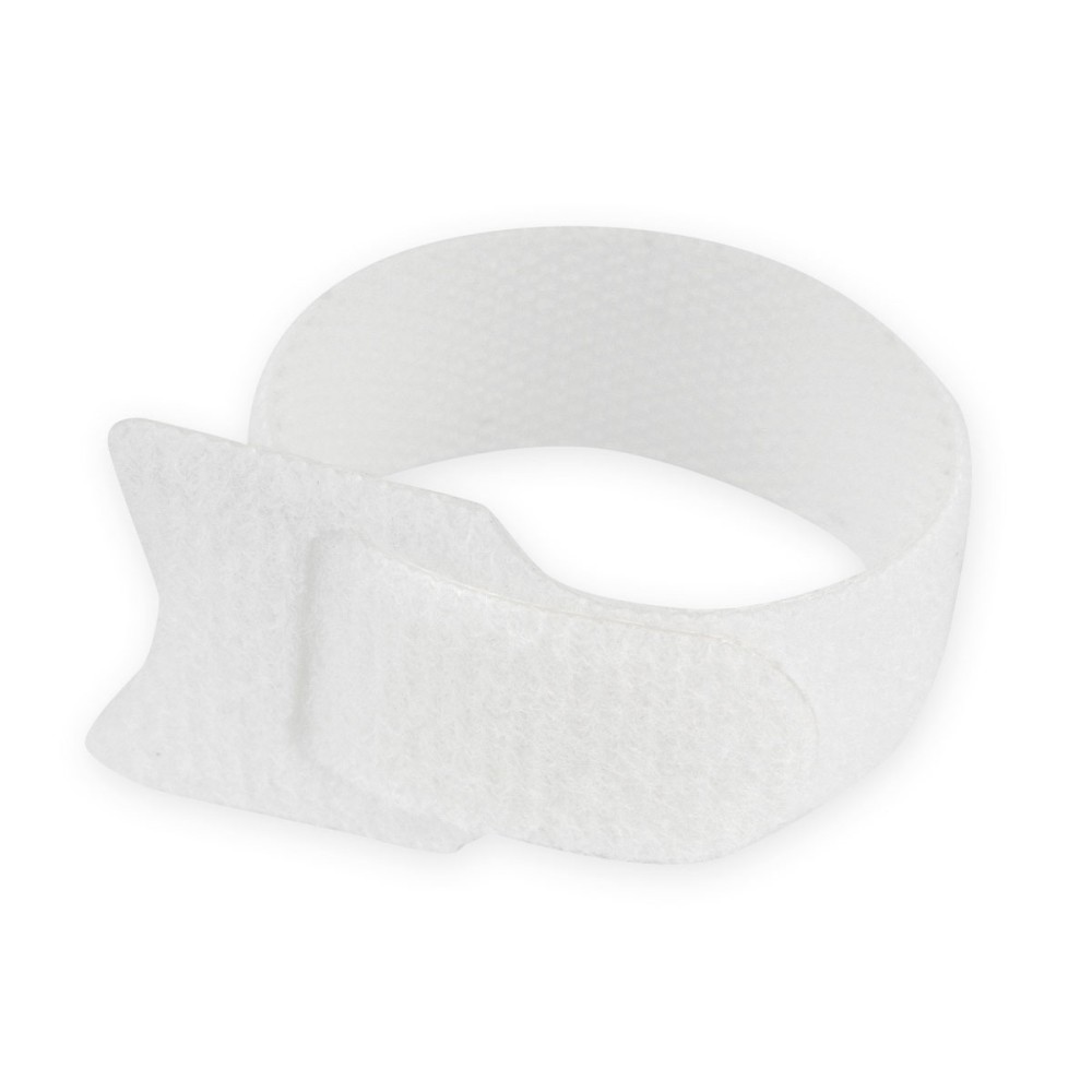 Хомуты-липучки Cablexpert на основе ленты Velcro® 145 x 11 мм, белые (12 шт.)