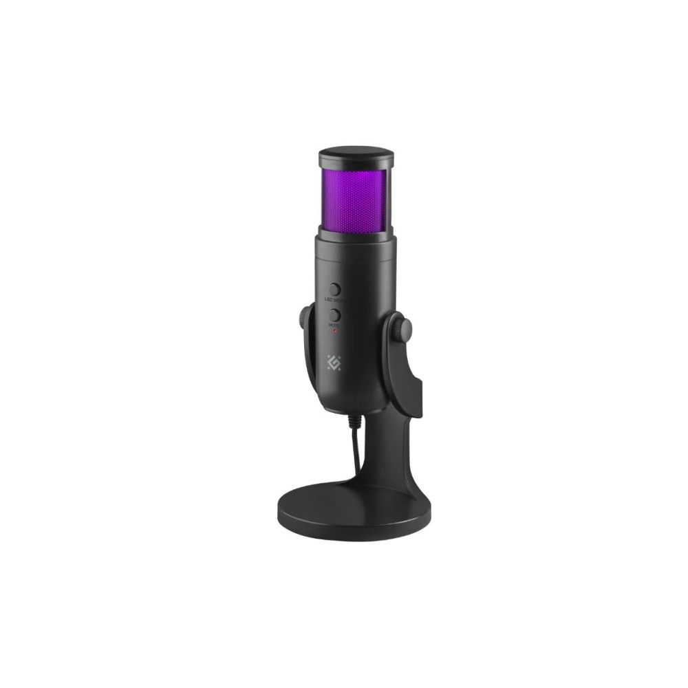 Игровой стрим микрофон Defender Galactar GMC 250 USB, LED, черный Игровой стрим микрофон Defender Galactar GMC 250 USB, LED, черный