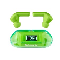 Наушники-вкладыши беспроводные Defender Twins 916 зеленый