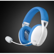 Наушники-гарнитура игровые беспроводные Redragon Ire Pro белый+синий