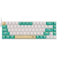 Клавиатура игровая механическая Defender Vexx Pro GK-084 RU,RGB белый+зеленый