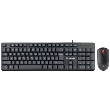 Комплект проводной клавиатура+мышь Defender Line C-511 RU черный