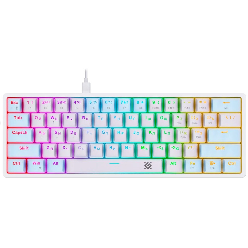 Клавиатура игровая механическая Defender Amox GK-585 RU белый