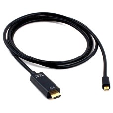 Кабель mDP->HDMI Cablexpert CC-mDP-HDMI-6, 20M/19M,  4K, позол.разъемы, 1.8м, черный, пакет