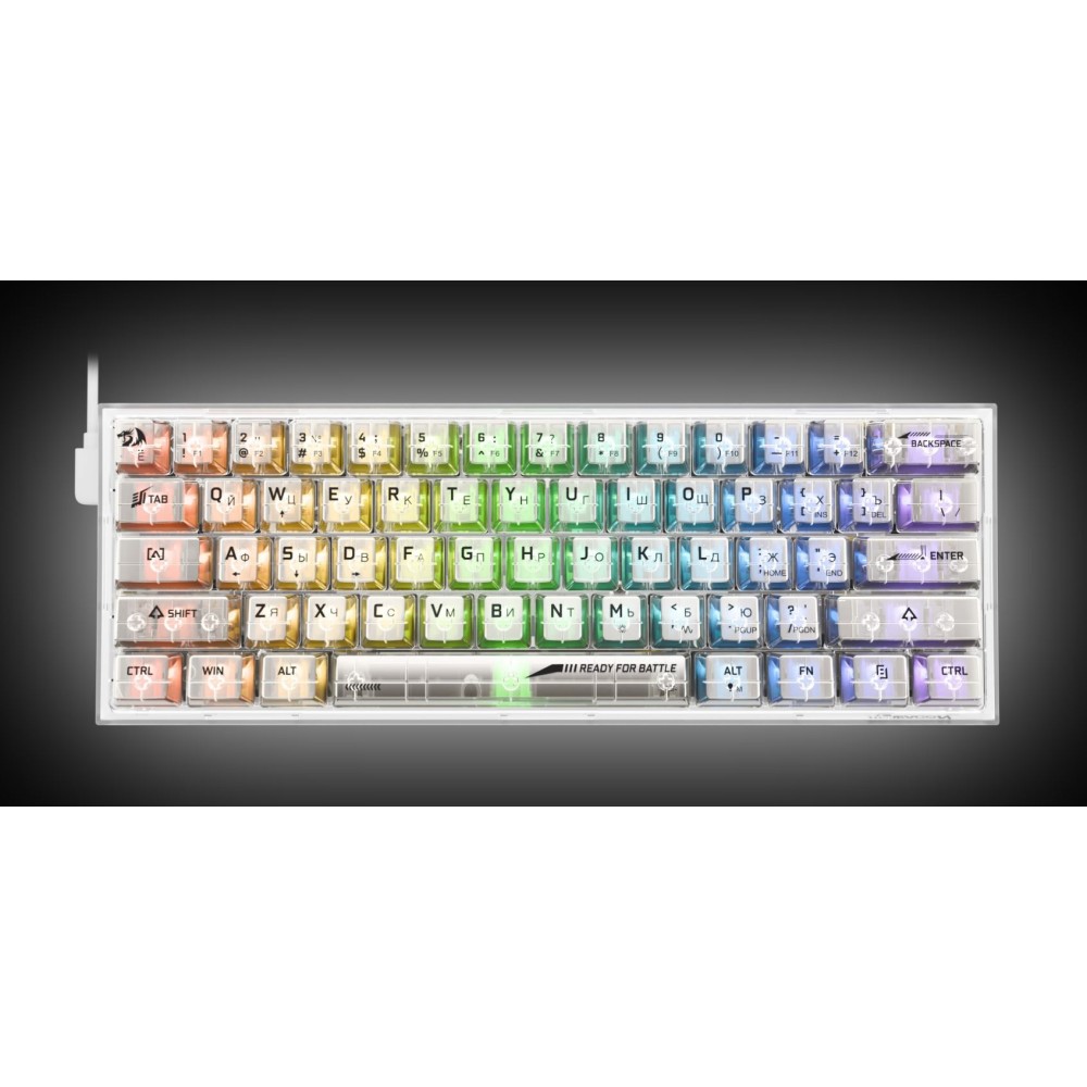 Клавиатура игровая механическая Redragon Fizz белый Клавиатура игровая механическая Redragon Fizz белый