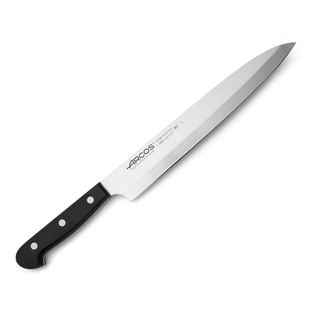 Нож янагиба Arcos Universal Kitchen 289904 240мм черный Нож янагиба Arcos Universal Kitchen 289904 240мм черный