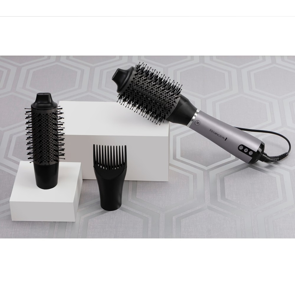 Фен-щетка Remington AS9880 черный/серый