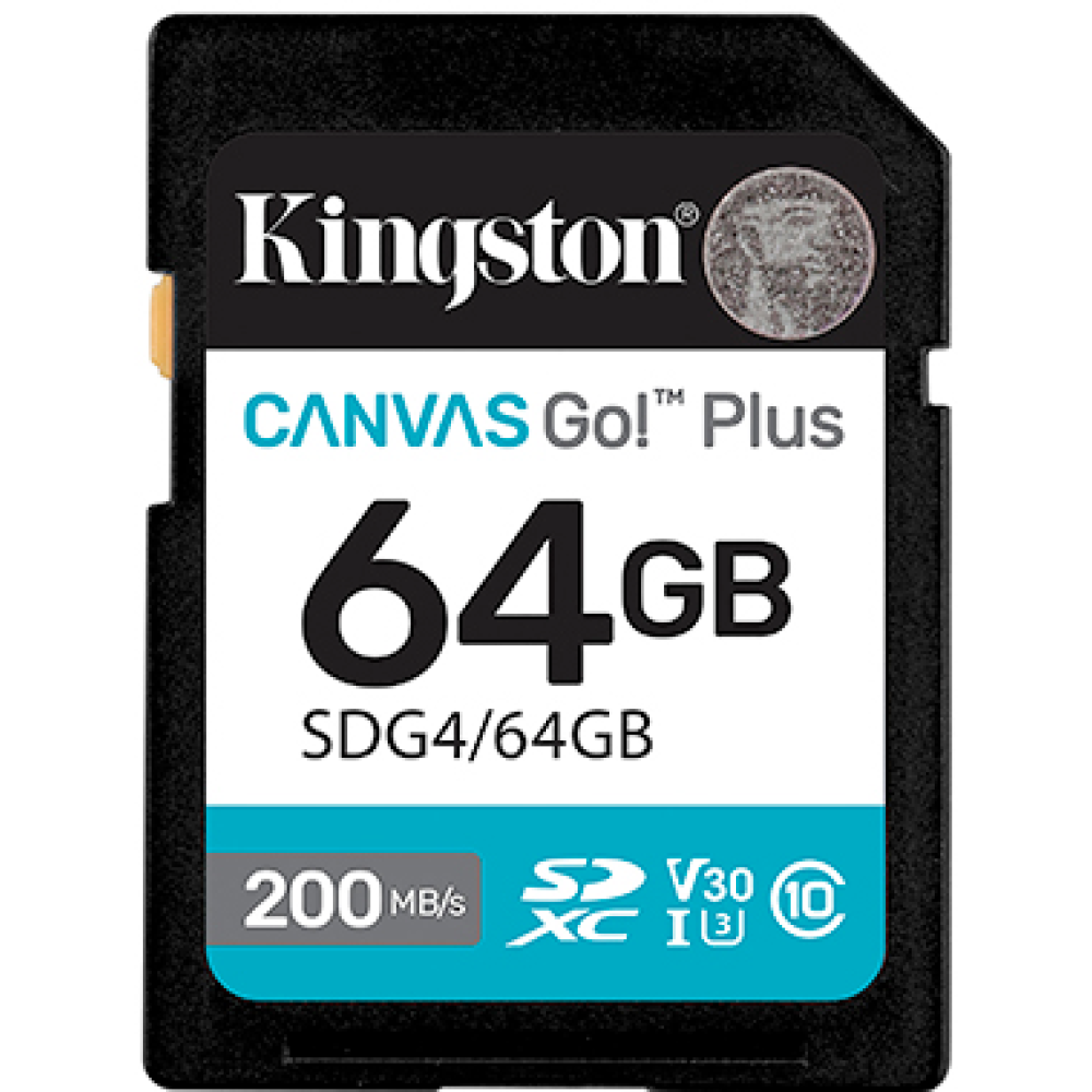 Карта памяти SD 64GB Class 10 U3 Kingston SDG4/64GB