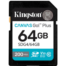Карта памяти SD 64GB Class 10 U3 Kingston SDG4/64GB