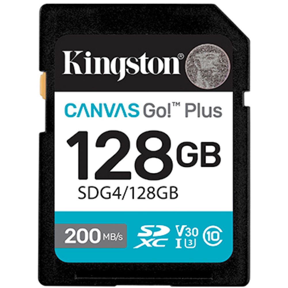 Карта памяти SD 128GB Class 10 U3 Kingston SDG4/128GB