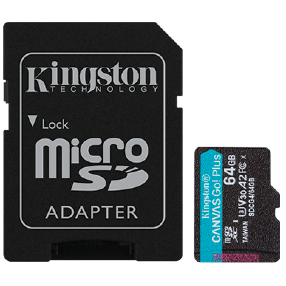 Карта памяти MicroSD 64GB Class 10 U3 Kingston SDCG4/64GB