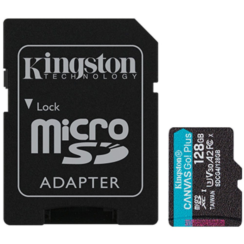 Карта памяти MicroSD 128GB Class 10 U3 Kingston SDCG4/128GB