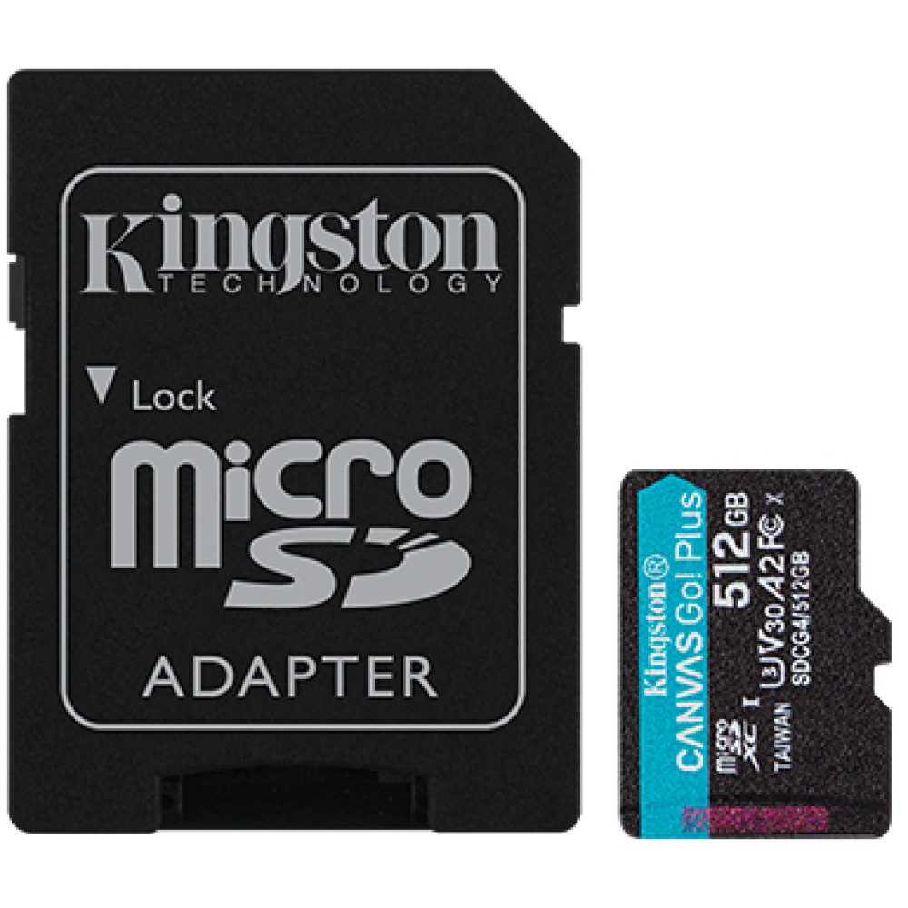 Карта памяти MicroSD 512GB Class 10 U3 Kingston SDCG4/512GB