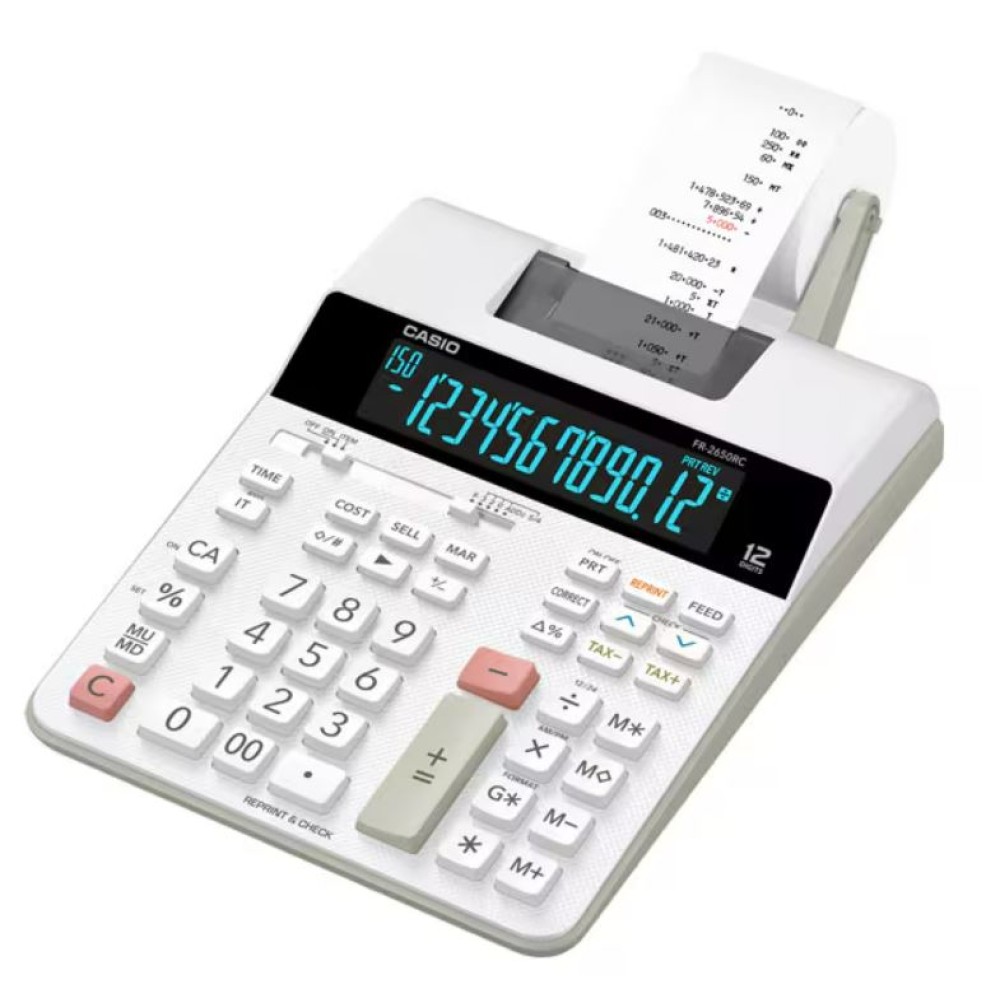 Калькулятор печатающий CASIO FR-2650RC-W-EC Калькулятор печатающий CASIO FR-2650RC-W-EC