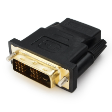 Переходник HDMI <-> DVI-D Cablexpert A-HDMI-DVI-2, 19F/19M, single-link, позолоченные контакты, черный, пакет