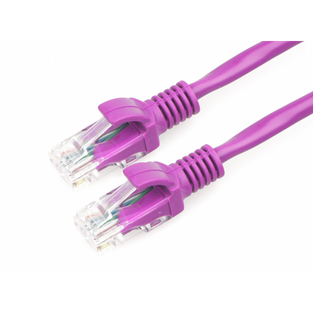 Патч-корд UTP Cablexpert PP12-1.5M/V, кат.5e, 1.5м, литой, многожильный (фиолетовый)